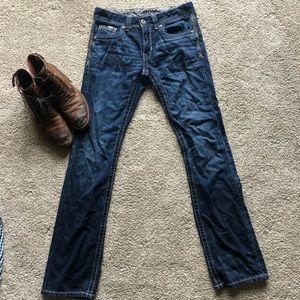 Buckle black 3 fit slim stretch straight jeans